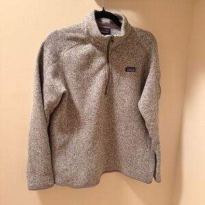 Patagonia Women's Heather Gray Quarter-Zip Fleece